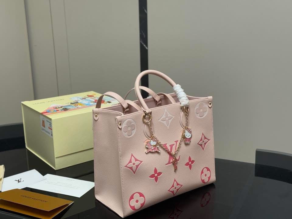 Pink Tote with Charms