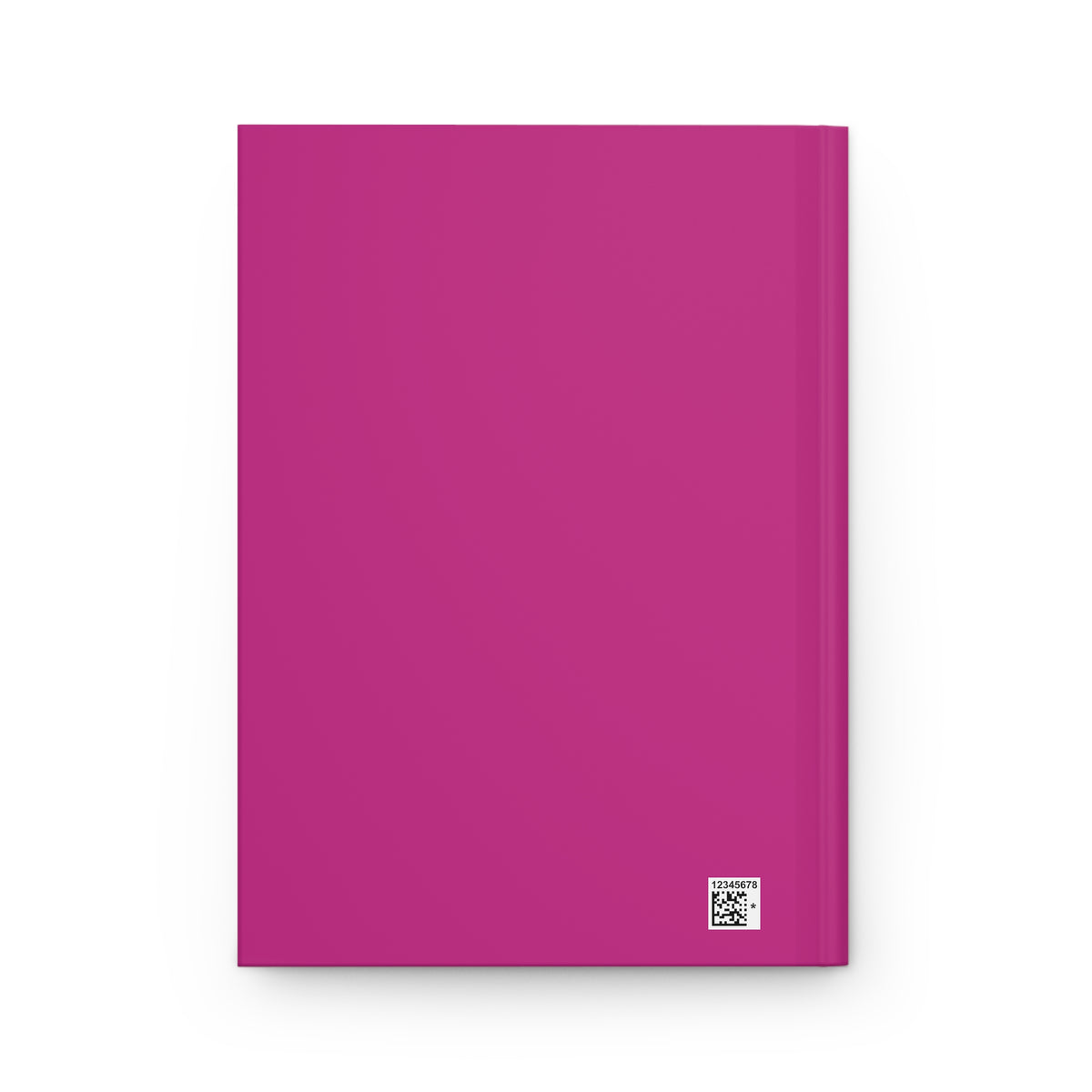 Pink Glitter Vial Hardcover Journal — Lined Notebook for Notes & Gifts