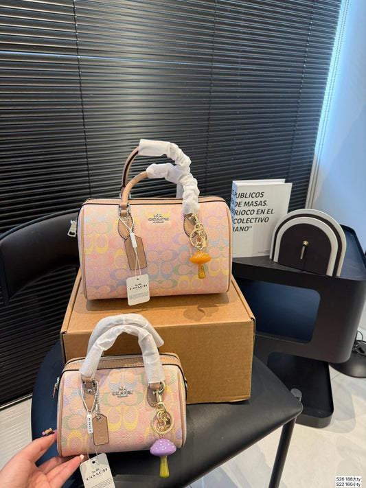 Small colorful charm bag